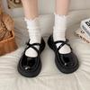 Готическая женская обувь в японском стиле лолита каваии женская обувь милый круглый носок кожа Мэри Джейн дешевый хлопок оригинальный легкий