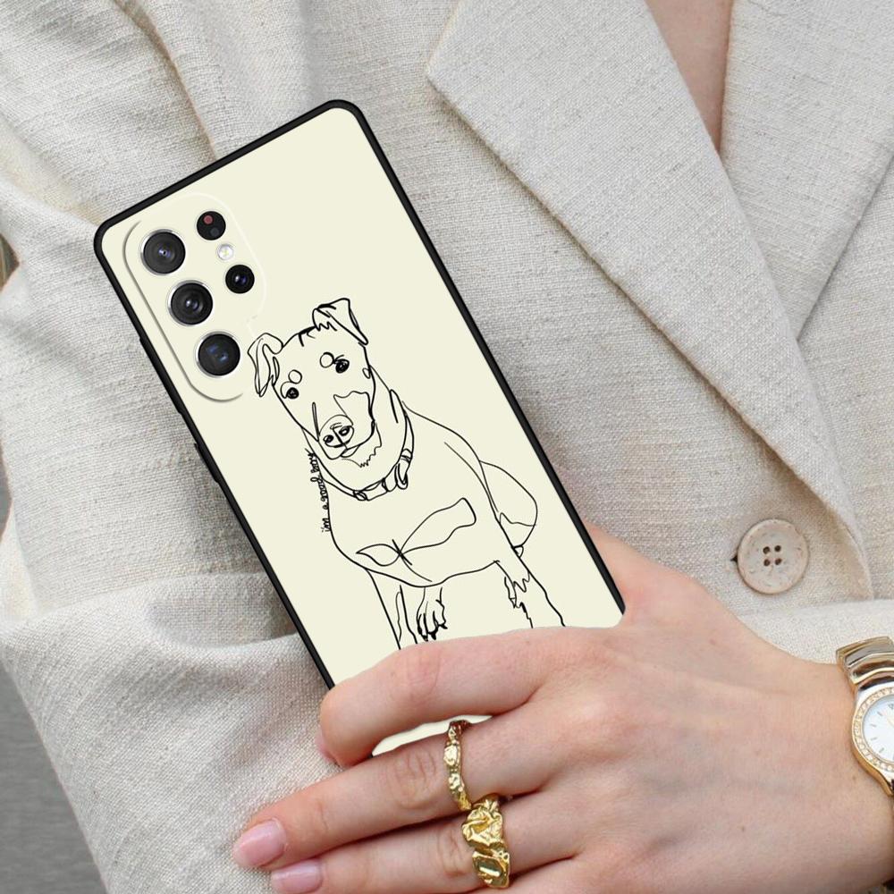 Doberman Dog Cell Phone Case for Samsung Galaxy S26 Ultra S25 S24 S23 S22 S21 S20 Note10 Cover