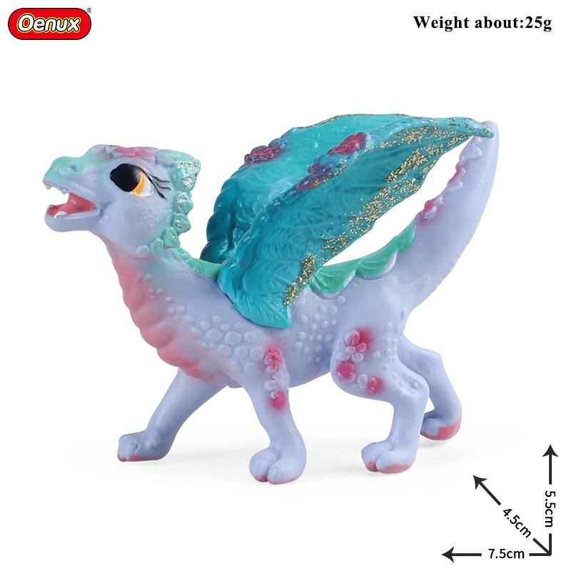 Oenux Original Savage Dinosaurs Myth Dragon Animals Model Fire Bull Octopus Monster Crab Action Figures Kids Collection Toy Gift