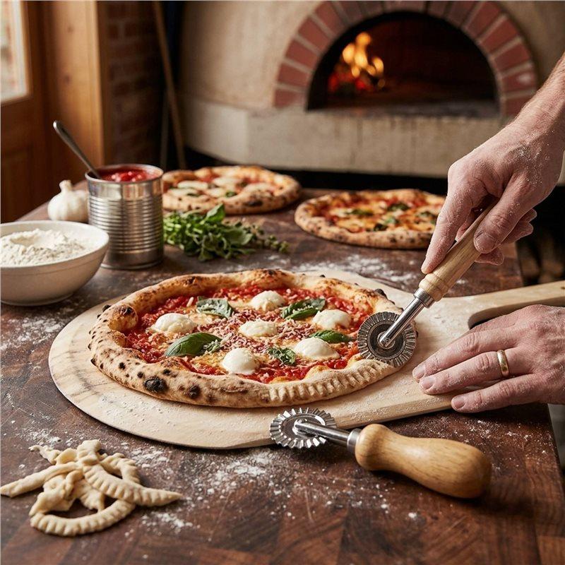J1UL1N 4X Pastry Cutter Wheel Professional Pasta Maker Cutter Wheel With Roller Noodle Ravioli Pizza Making Cutter 1