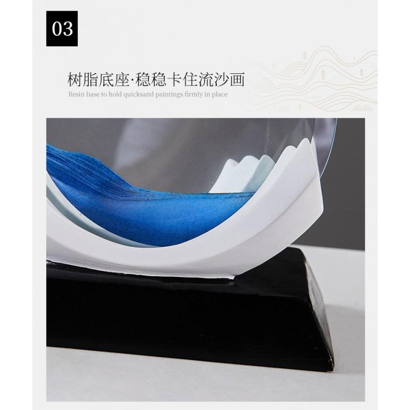 Modern Resin Sand Art Decorative Cabinet Display Office Living Room Gift Home Decor
