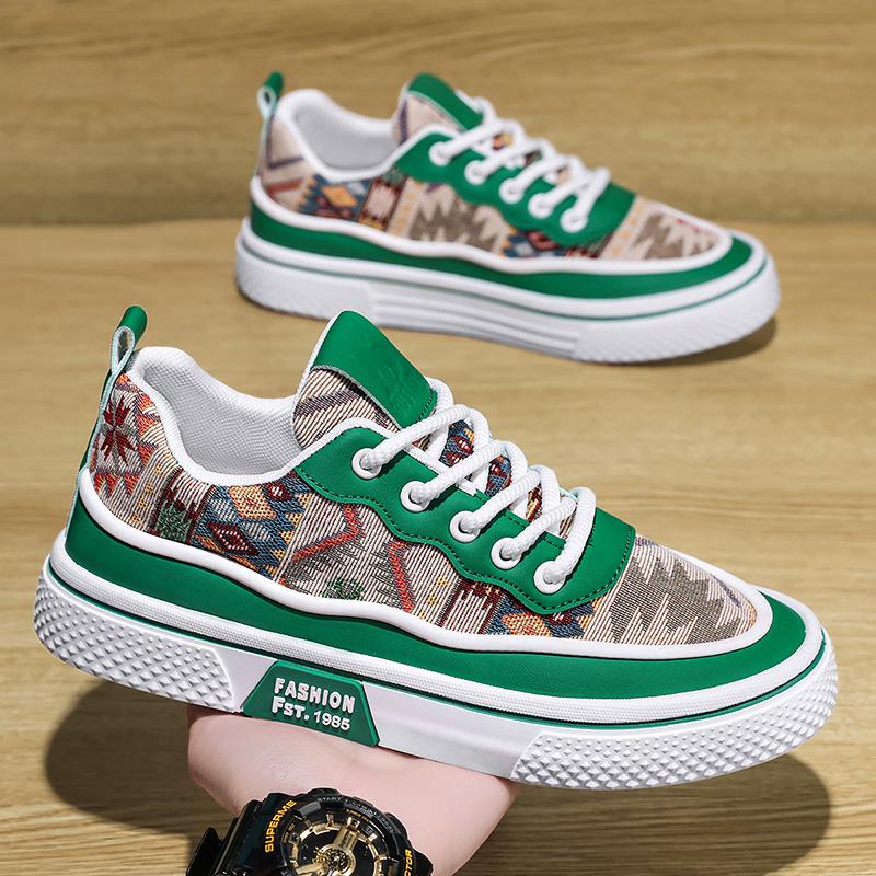 Мужские парусиновые туфли слипоны плоская подошва для улицы мужские кроссовки легкие лоферы для вождения дышащие мужские повседневные парусиновые туфли зеленый хаки