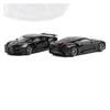 1/64 Scale Bugatti La Voiture Noire Diecast Model Car with Metal Chassis and Shock-Absorbing Design, Perfect for Collectible Model Decoration (Color:
