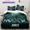 Joker Street  Bedding Quilt Set Quilt Pillowcase Home Decoration Birthday Gift (1 * duvet cover + 2 * pillowcase, without core)