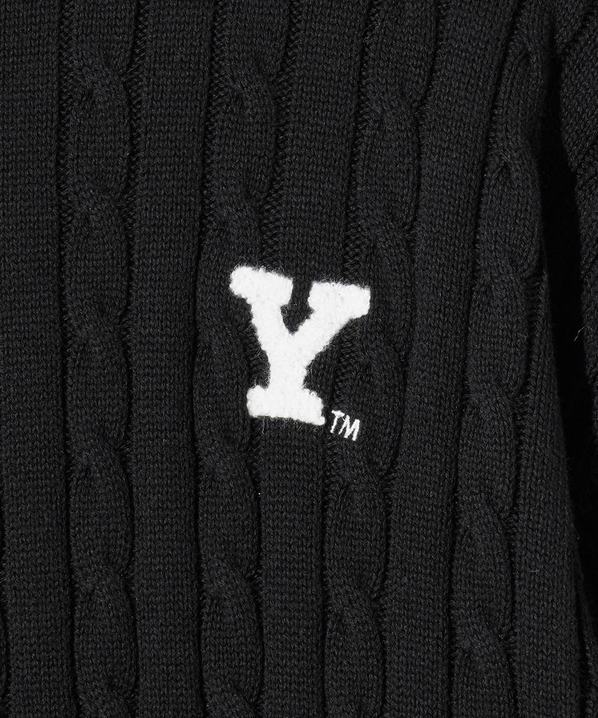 YALE Y Логотип Кабель Круговая Вязка Черный