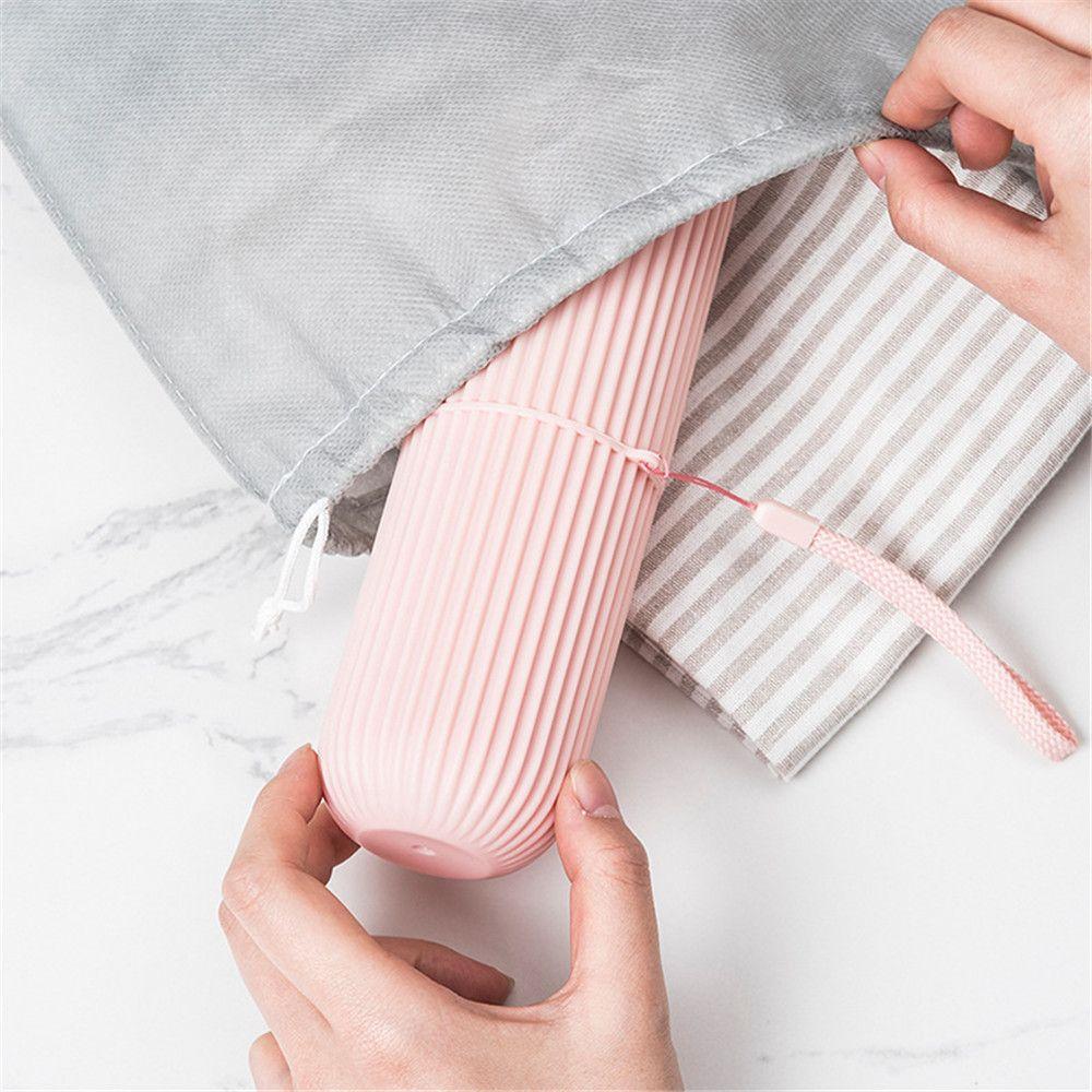 Контейнер Дорожный стаканчик Аксессуары для ванной Зубная щетка Нескользящая полоска Футляр для зубной щетки Коробка для хранения