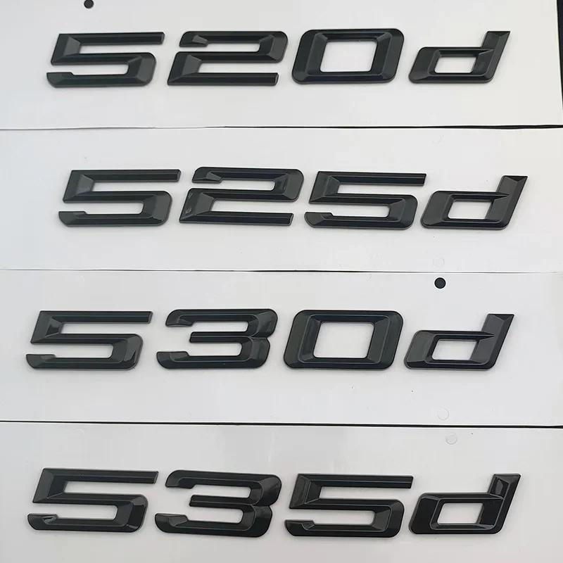 3D ABS Car Letters Trunk Emblem Badge Logo Sticker For BMW E60 530d 530i 520d F10 520i E39 535d 535i 540i 525d F11 Accessories GP6
