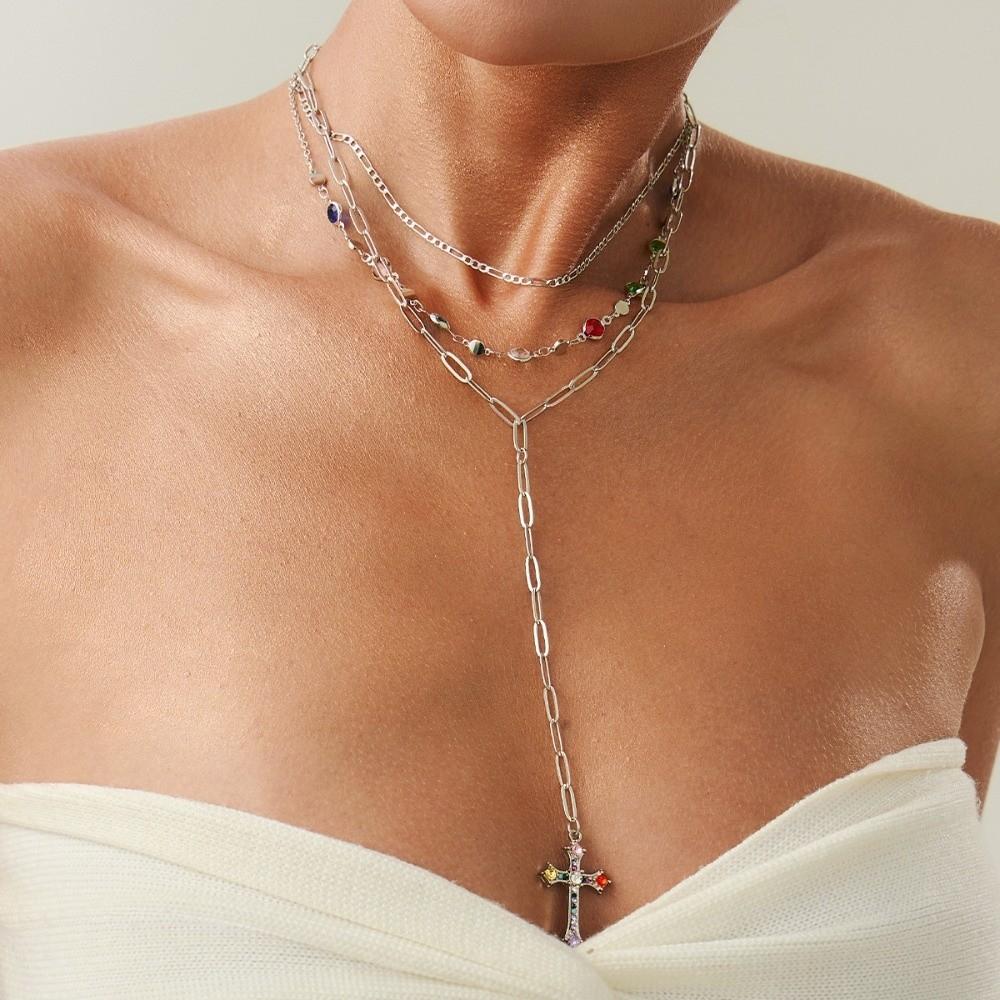 Tassel Long Chain Necklace Jewelry Choker Necklace Fashion Y-Shaped Necklace Women