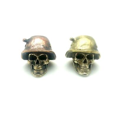 Инструменты для DIY на открытом воздухе EDC Белая латунь Медь Череп Нож Бусины Темляк Подвески Брелки Аксессуары