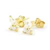 Les Trésors De Lily [G2023] - White Gold Plated 'Butterflies of Charm' Earrings
