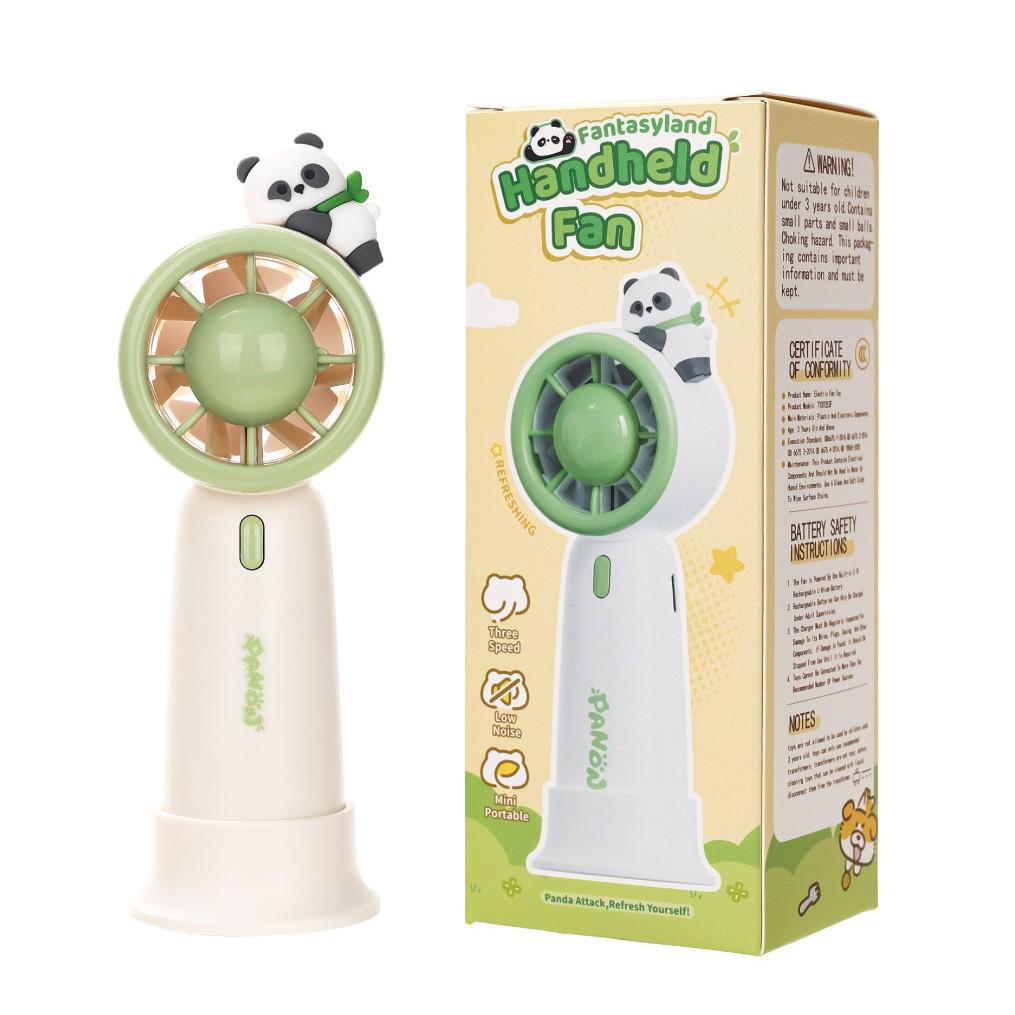 Adorable Cartoon Pet USB Rechargeable Handheld Mini Fan