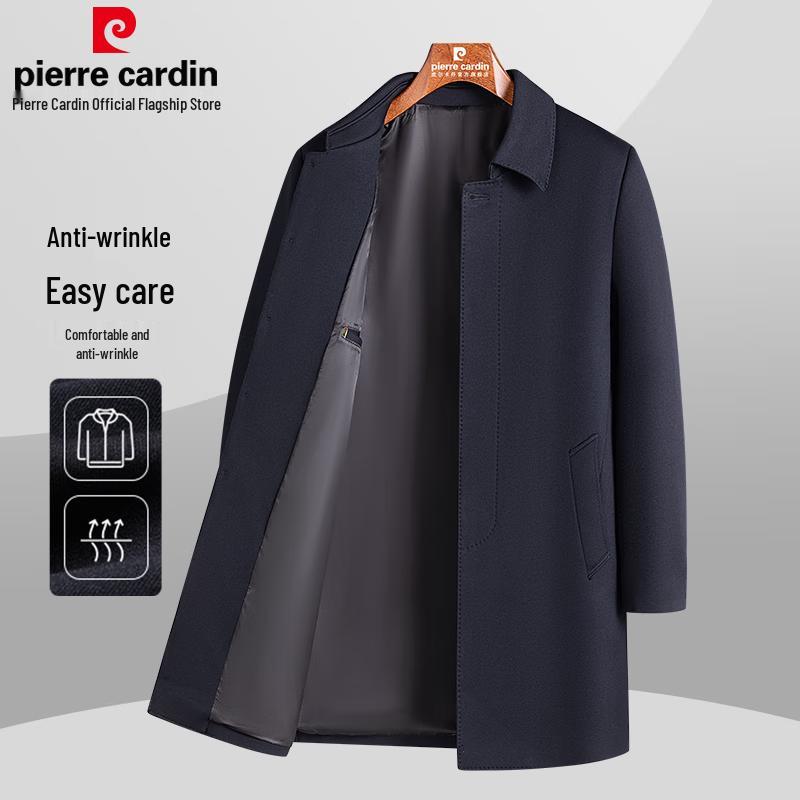 Pierre Cardin Men's Business Mid-length Trench Coat