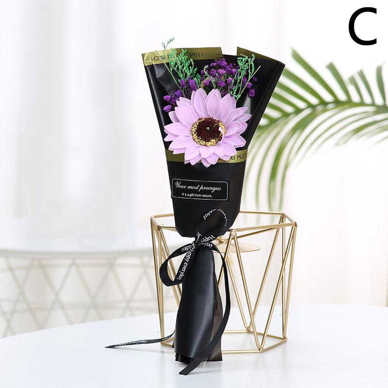 1 шт., мыло, цветы, декоративные цветы, букет, сушеные цветы, подсолнух, искусственные цветы, свадебная вечеринка