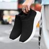 Зимние новые парные носки из мушиной вязки, сетчатая обувь, модная повседневная спортивная обувь, женская хлопковая обувь