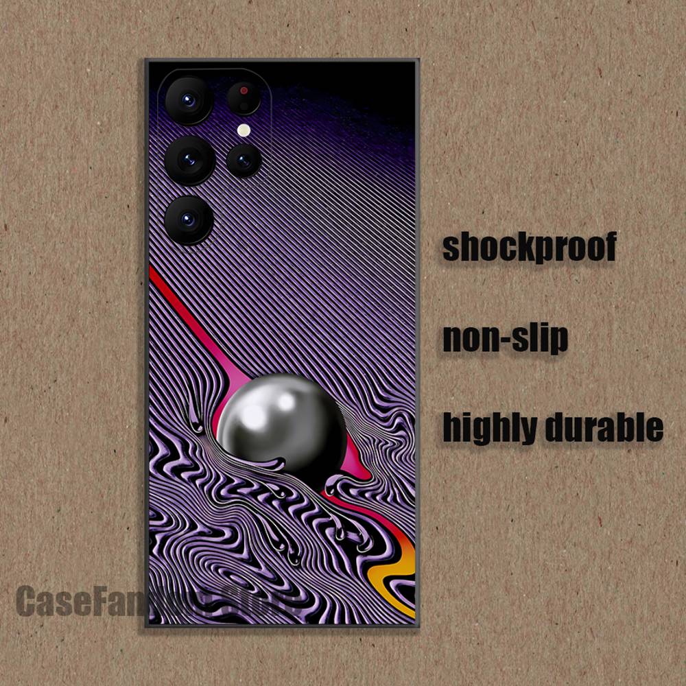 Психоделическое искусство Tame Impala для Samsung S26, S25, S24, S21, S22, S23, S30, Ultra, S20, Plus, Fe, Lite, 5G Черный чехол для телефона