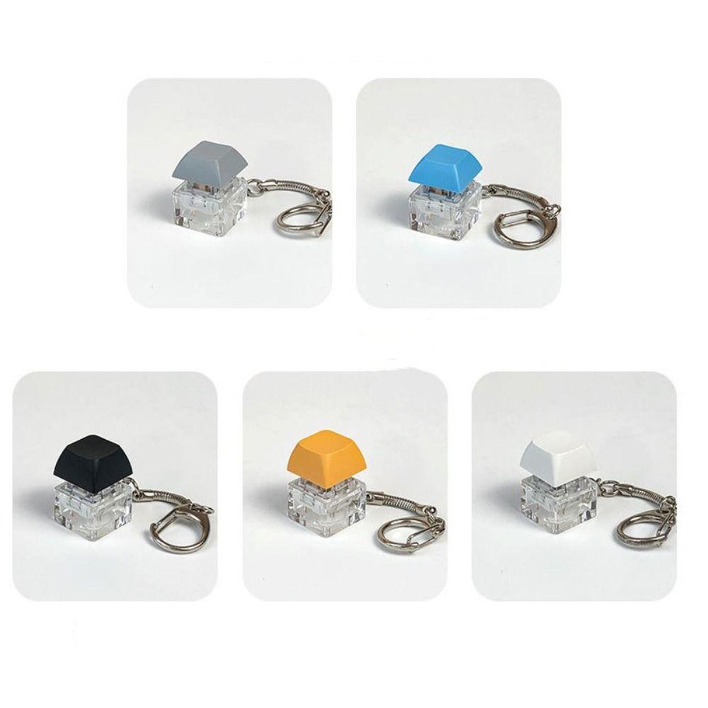 ABS Mechanical Switch Keychain Keyboard Switche Keyboard Key Cap Pendant Fun Gifts