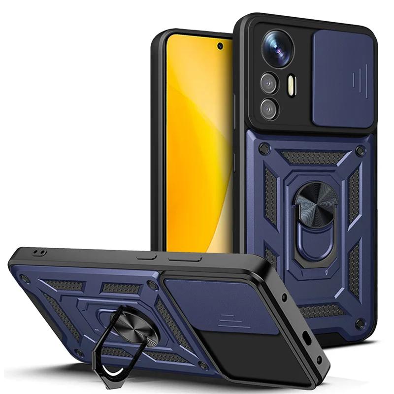 Ударопрочный Бронированный Чехол Военного Стандарта Для Mi Xiaomi 14 Ultra Pro 13T 13 Lite 12 12X 12T Телефон Магнитное Кольцо-Держатель Защитная Крышка