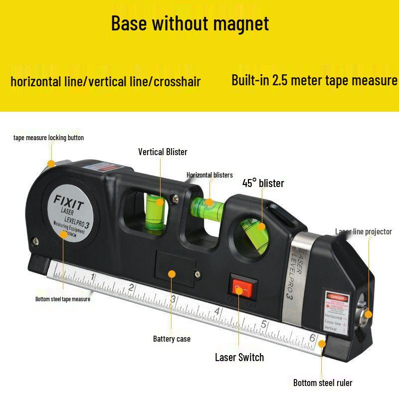 Многофункциональный лазерный проектор: Зеленая рулетка и инфракрасный уровень