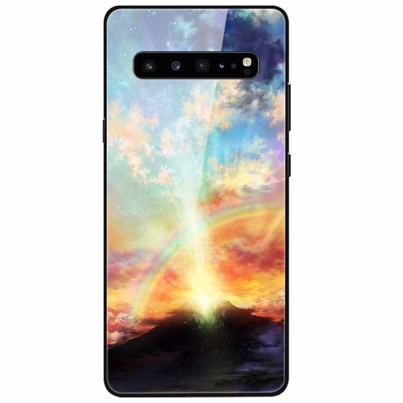Закаленное Стекло Чехол Для Samsung S10 / S 10 Plus / S10e Обложка Роскошные Жесткие Задние Чехлы для Samsung Galaxy S10Plus S 10e Coque Крутой