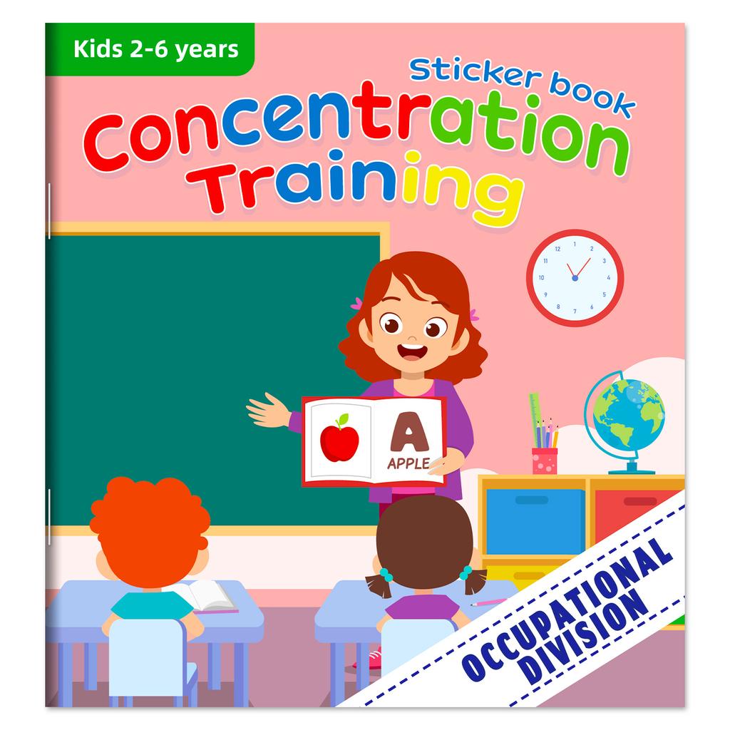 10/20 Books Sticker Book Focus Potential Development Stickers Children Enlightenment Baby Early Education Book