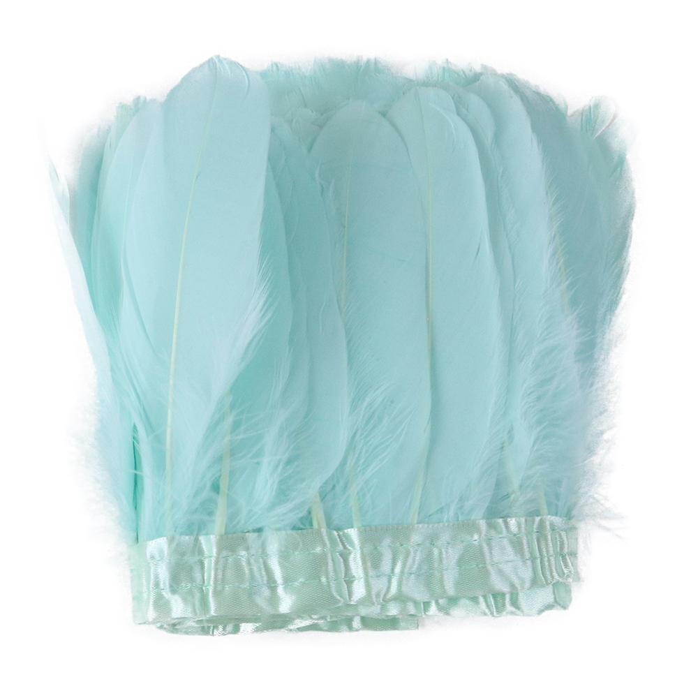 2M/5M/10M White Real Goose Feather Trims Width 15-20cm Goose Feather Ribbon Dyed Clothes Party DIY Craft Dress Sewing Accessory