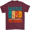 Музыка может изменить мир Мужская футболка 100% хлопок
