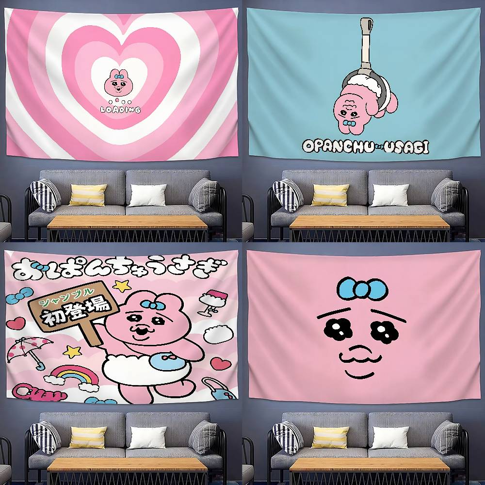 OOpanchu UUsagi Cartoon Tapestry Customizable Tapestries Of Various Styleswall Hangings Celebrity Photo Printing wall Hanging