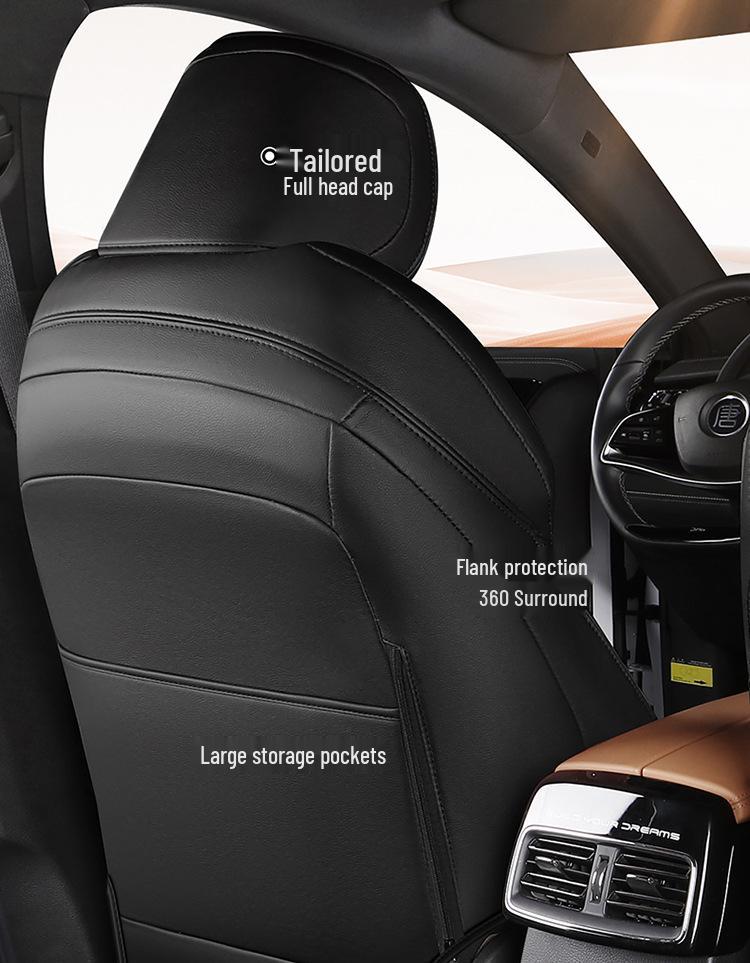 BYD Tang DM Подушка на сиденье автомобиля из натуральной кожи - Универсальная, всесезонная, совместимая с семиместным автомобилем