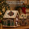 Relaxing Craft Activities for Adults 3D House Christmas Faux Pearl Art Kit, DIY Handmade Rhinestone Painting Kit Ornament Adults, Tabletop Xmas