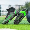 Новые футбольные бутсы, мужские высокие AG длинные шипы и сломанные шипы, тренировочные бутсы для искусственной травы для молодых учеников средней школы