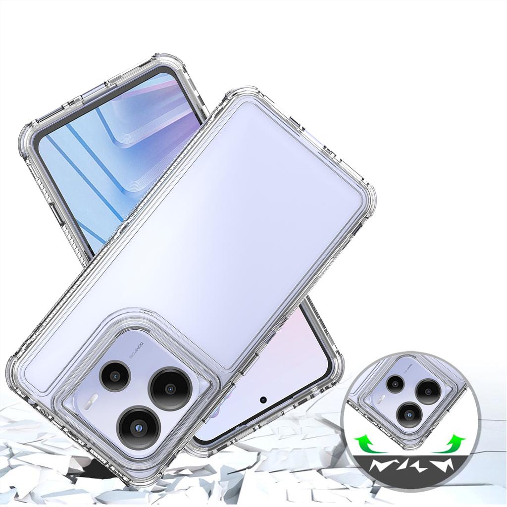 Для Xiaomi Redmi Note 14 5G Чехол для телефона Акриловый ТПУ Прозрачная Мобильная Накладка