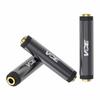 VCE Female to Female Relay Adapter Stereo Mini Plug Audio Cable Connection Extension Connector 4 Pins Gold Plated Set of 3 3.5mm 3.5mm (TRRS)