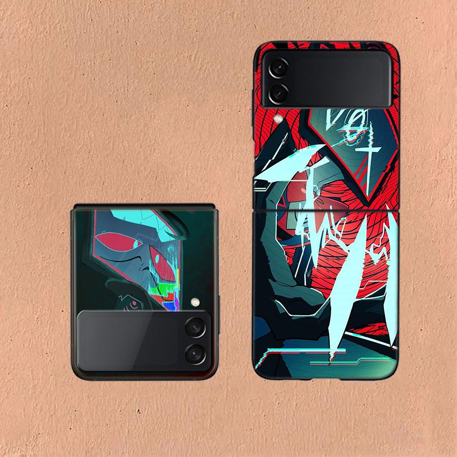 Чехол для телефона H-Hazbin Vox для Samsung Z Flip 6 7 5G Galaxy Z Flip 5 4 3 5G Чехлы Ударопрочный Жесткий Чехол ТПУ