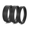 Минималистичное черное керамическое кольцо 4 мм / 6 мм / 8 мм Матовая отделка Обручальное кольцо Не выцветающее Украшение для мужчин и женщин