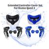 Silicone Face Cover Extended Controller Grips For Oculus Quest 2 Accessories Non Slip With Adjustable Hand Strap Lens Cover Set