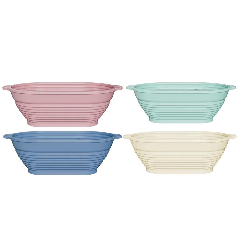 Складная силиконовая корзина для ферментации хлеба со стальной проволокой для выпечки в высокотемпературной духовке