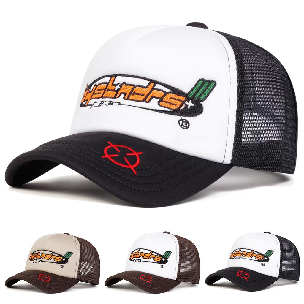 Женская бейсболка Bystndrs с вышивкой в виде мишени и букв, сетчатая шляпа, уличная регулируемая шляпа от солнца, повседневная шляпа, весна, осень, путешествия, туризм, пляжный отдых