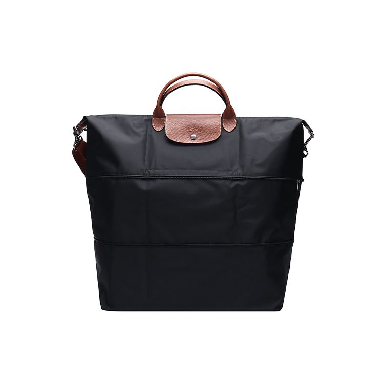 Longchamp Le Pliage Short Handle Foldable Fabric Nylon Shoulder Tote Bag Large Women bags Black 1911089001