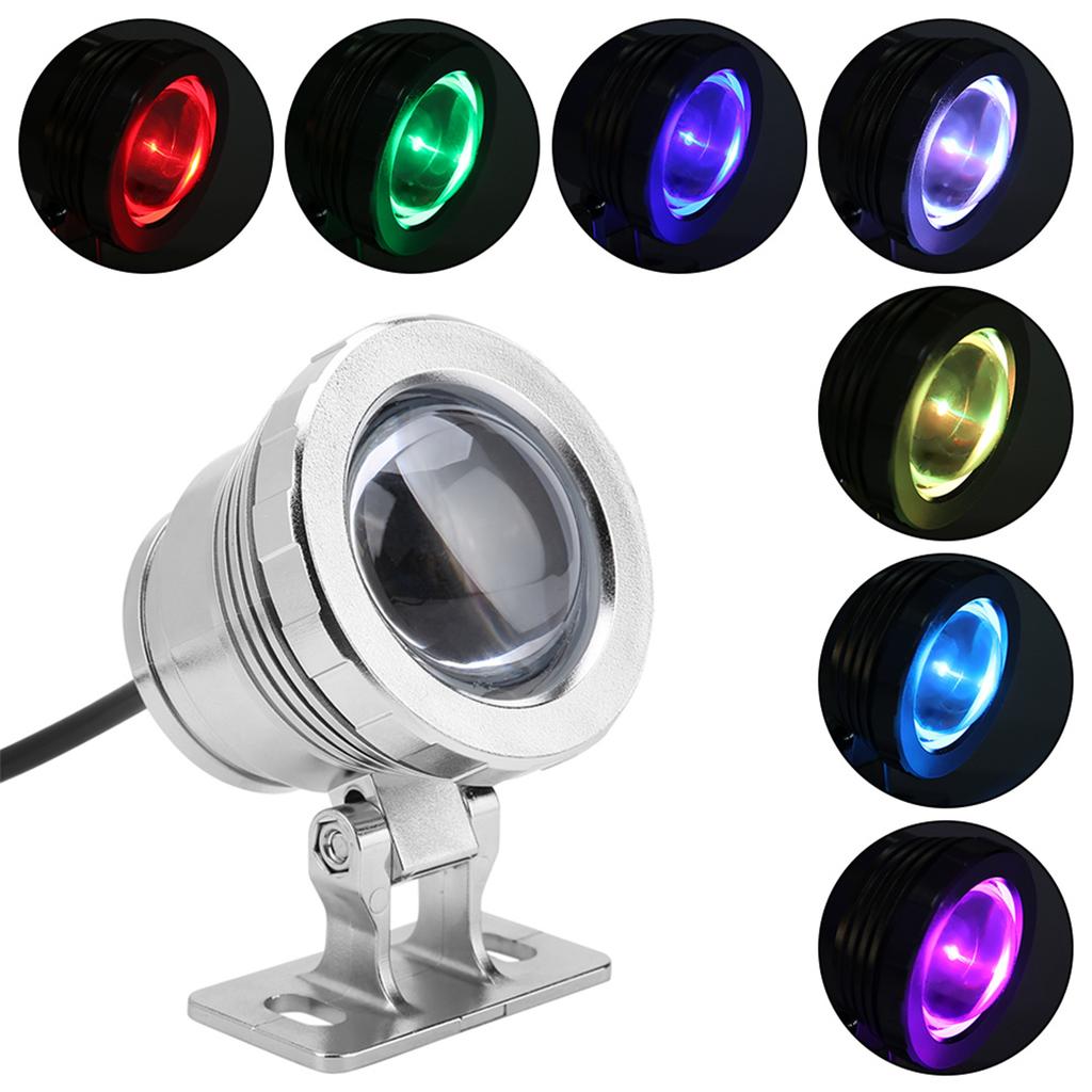 RGB LED Декоративный Свет Водонепроницаемый Многоцветный Уличный (5 Вт Черный 1 светодиод)