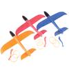 Foam Hand Throw Airplane Rubber Band Ejection Launch Glider Plane 35CM Toys