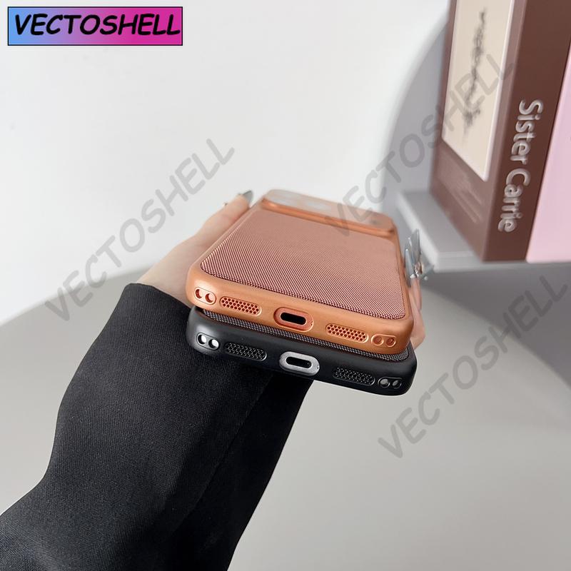 Однотонный чехол для телефона с магнитом и текстурой плетения для iPhone 17 17Pro Max 16 15 14 13 12, всесторонний, с защитой камеры, для беспроводной зарядки