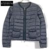 MONCLER CRISTALLETTE GIUBBOTTO collarless down Jacket 1 NavyUsed