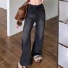 High Waist Y2K Jeans Straight Leg Cowboy Trousers Fashion Baggy Denim Pants  Girls Lady