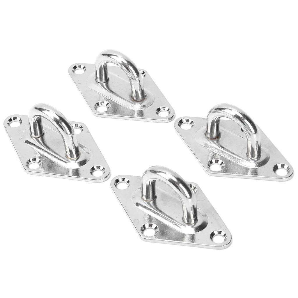 4 шт. 8 мм Рым-пластина Ромбовидный потолочный крюк Накладка Скоба Петля Морская фурнитура Аксессуары для яхт