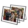 Прозрачная поверхность металлическая фоторамка нержавеющая плавающая фоторамка для дома