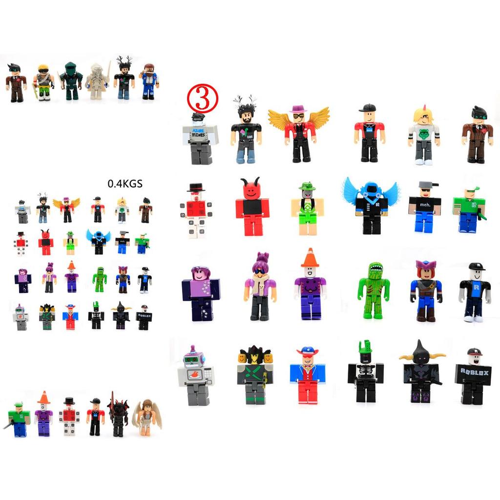 Красочный набор из 24 фигурок персонажей игр Roblox. Идеально подходит для коллекционеров и детей