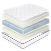 Mattress Set 140x190 Cm, Patriote, 27 Cm, Pocket Springs, Firm, Summer/winter Side + Gray Base 20 Cm Thick + 2 Pillows + Duvet