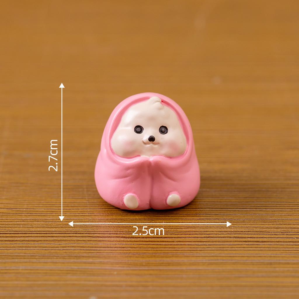 Милый набор фигурок собак в закрытых коробках, идеально подходящий для украшения автомобиля и мини-садовых украшений.