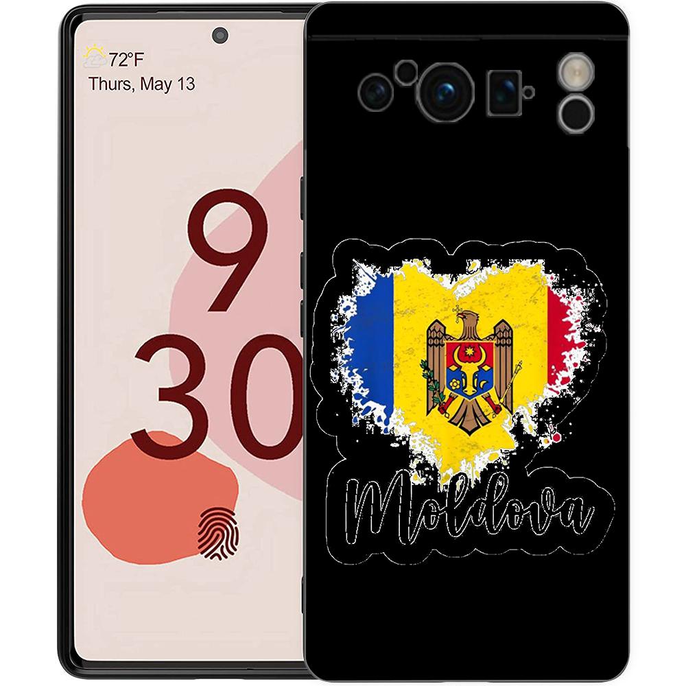 Чехол для телефона Google Pixel 10 Pro Pixel 9 Pro XL TPU Чехол Pixel 8 Pro 9A 8A 7A 7 6A 6 Pro Мягкая обложка Флаг Молдовы