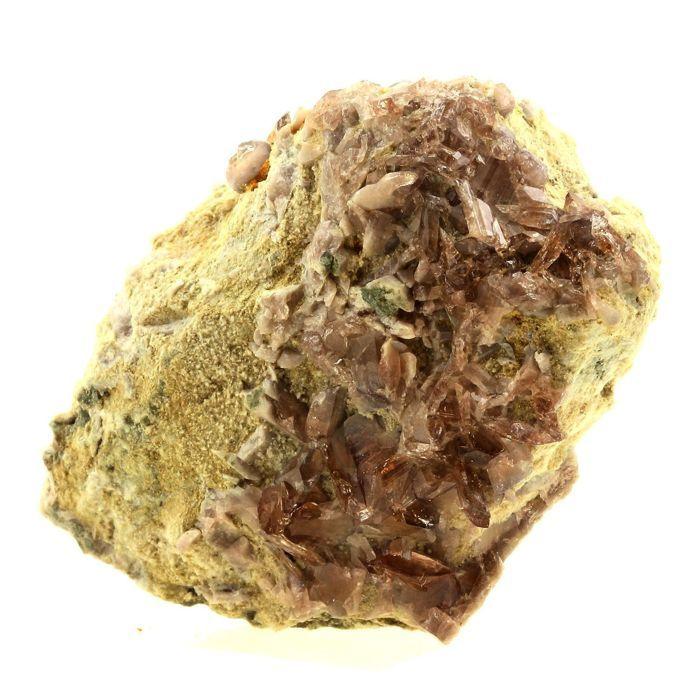 Pierres et Minéraux. Axinite. 214.0 ct. La Balme d'Auris, Bourg d'Oisans, Isère, France..